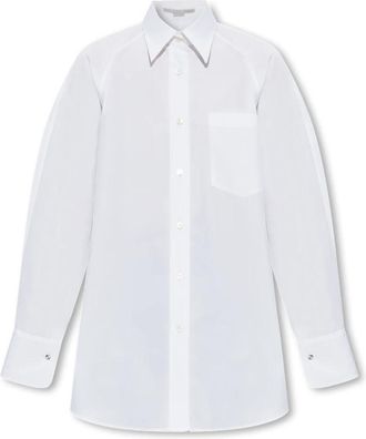 Stella McCartney Oversized Blouse - Dames - Overhemden - Wit - XS - Katoen - Overhemden