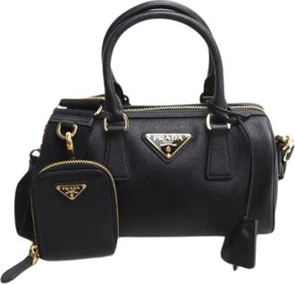 Prada Pre-owned Handbags, female, Black, Size: ONE SIZE Pre-owned Vintage Pouch Shoulder Bag