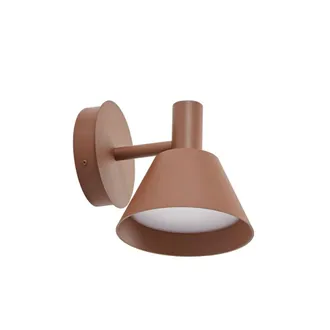 Lucande L&aacute;mpara de pared led exterior de aluminio marr&oacute;n