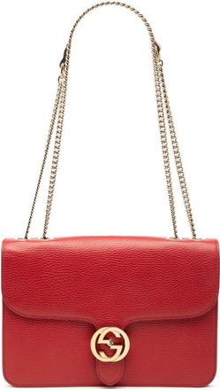 Gucci Pre-owned Gucci Medium Dollar Calfskin Interlocking G Crossbody Unisex 510303 527066