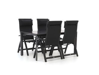 Bellagio la vita attrattiva Bellagio Fermo/Sestino 160cm dining tuinset 5-delig verstelbaar