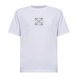 Off-white Camiseta de Algod&oacute;n y Jersey Estampado - Tops - Hombre - Blanco - 2XL