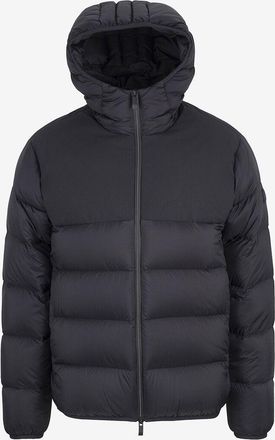 Moncler Kurze Daunenjacke aus mattem Nylon Veumont