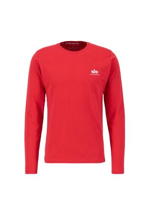 Alpha Industries Longsleeve ALPHA INDUSTRIES Back Print Heavy LS, Herren, Gr. XXL, rot, Obermaterial: 100% Baumwolle, Shirts Longsleeve