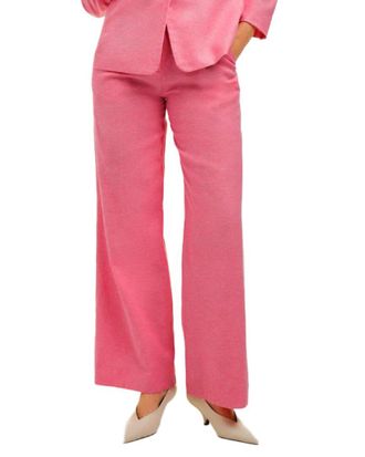 Draper James Linen-Blend Wide Leg Pant