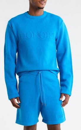 Honor The Gift Cotton Logo Sweater in Blue at Nordstrom Rack, Size Xx-Large