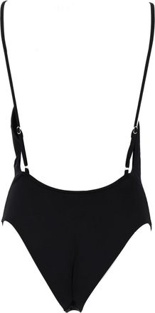 Diesel Deep V One-Piece Swimsuit - Black
