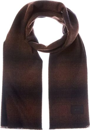 Vince Doubleface Face Shadow Plaid Wool & Cashmere-Blend Scarf