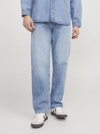 Jack & Jones Loose-fit-Jeans JACK & JONES JJIEDDIE JJORIGINAL MF 710, Herren, Gr. 29, L&auml;nge 34, blau (blau denim), Denim/Jeans, Obermaterial: 100% Baumwolle, Abrie