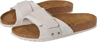 Birkenstock Oita - Suede Womens Shoes Antique White Suede : EU 41 (US Womens 10-10.5) Narrow