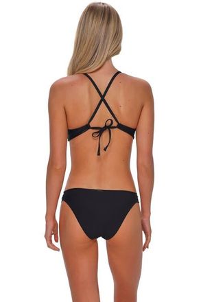 Sunsets Dora Double Tab Bikini Swim Bottoms in Black at Nordstrom, Size X-Large