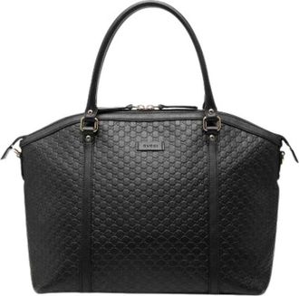 Gucci Pre-owned Dome Satchel - Dames - Vintage Handtas - Zwart - ONE Size - Leer - Vintage