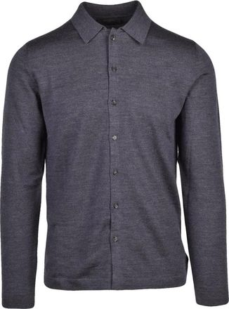 Slowear Slowear, Truien & Vesten, Heren, Grijs, 2Xl, Wol, Cardigan met kraag