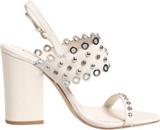 Ash Block Heeled Studded Quarter Strap Sandals Womens Shoes (Pre-Owned)