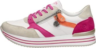Remonte Veterschoenen Laag - Dames - Sneakers - Veelkleurig - 41 EU - Leer - Schoenen
