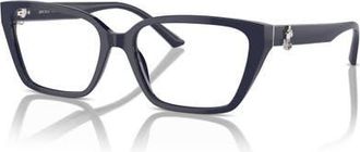 Jimmy Choo London 53mm Cat Eye optical glasses in Blue at Nordstrom