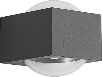 Lucande Lucande L&aacute;mpara De Pared Led Exterior almos En Negro Aluminio