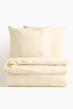 H&M Doppel-/Kingsize-Bettw&auml;sche aus Baumwollperkal - Yellow