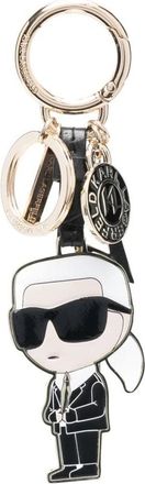 Karl Lagerfeld Karl Charm Sleutelhanger - Dames - Sleutelhangers & Tashangers - Geel - ONE Size - Leer - Accessoires
