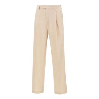 Pantaloni Torino Straight Trousers, male, Beige, Size: 2XL Quindici Trousers