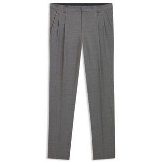 HUGO BOSS Extra-slim-fit trousers in virgin-wool dobby