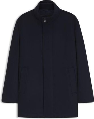 BOSS Formal coat in Italian fabric with a stand collar
