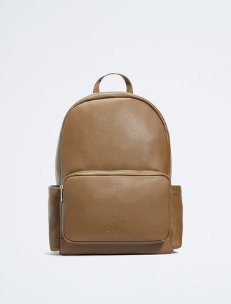 Calvin Klein Mens All Day Campus Backpack - Brown