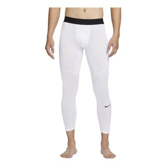 Nike Pro Dri-FIT Fitness Tights Asia Sizing White Black FB7953-100