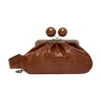 Max Mara Clutches, female, Brown, Size: ONE SIZE Clutches