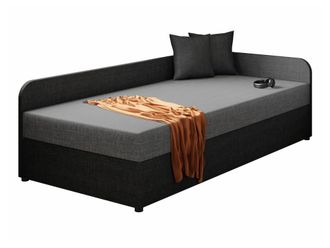 Mirjan24 Mobilier1 - Cama Memphis 128, Lux 23 + Lux 06, Individuales, 90x200, Tapiz, Somieres, 95x205x60cm
