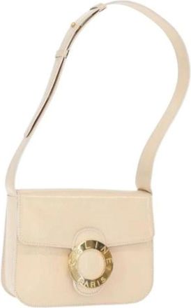 Celine Pre-owned Shoulder Bags, female, Beige, Size: ONE SIZE Pre-owned Vintage Coated Canvas Shoulder Bag