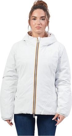 K-Way Reversible Down Jacket Lily White - Dames - Gewatteerde jassen - Wit - M - Polyester - Jassen