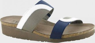 Naot Womens Frankie Splash Sandal In White / Blue