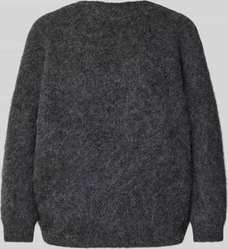 BA&SH Strickpullover mit gerippten Abschlüssen in Anthrazit, Größe XS