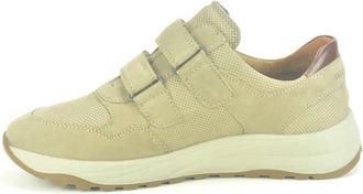 Waldl&auml;ufer Taupe Nubuc Velcro Schoenen - Heren - Sneakers - Beige - 40 1/2 EU - Schoenen
