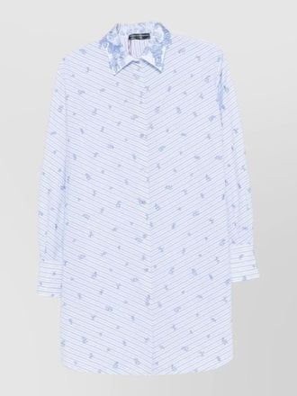 Ermanno Scervino cotton stripe shirt dress long sleeves