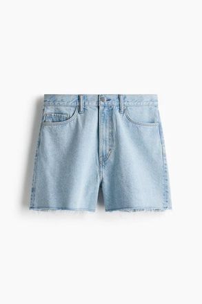 H&M Baggy Denim Shorts in Light Denim Blue at Nordstrom, Size 33