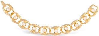 Susan Caplan Vintage 1980s Rediscovered by Susan Caplan faux-pearl bracelet - women - Gold Plated/Faux Pearl - One Size