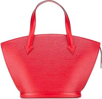 Louis Vuitton Pre-owned Handbags, female, Red, Size: ONE SIZE Pre-owned Textured Leather Shoulder Bag Elegant Womens Fashion Accessory