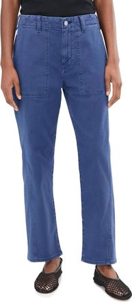AG - Adriano Goldschmied Analeigh Mid-Rise Utility Pants In Sulfur Pacific Navy