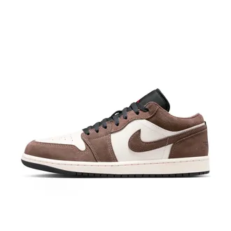 Nike Jordan Mens Air Jordan 1 Low Shoes in Brown | 553558-200