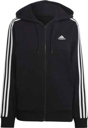 adidas Zip-throughs - Dames - Sportshirts - Zwart - S - Katoen - Fitness