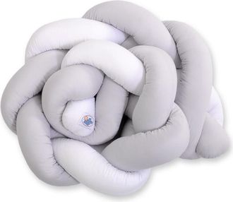 OEM Protector De Cuna Trenzado - Blanco Y Gris