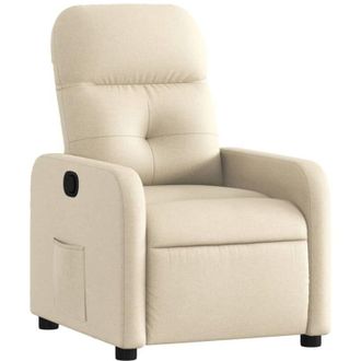 vidaXL Vidaxl - Sill&oacute;n Reclinable De Tela Crema