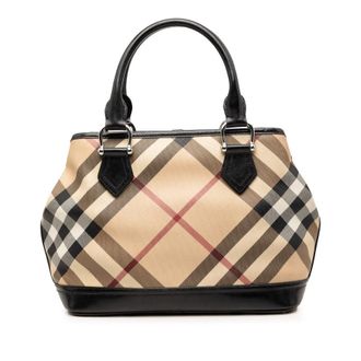 Burberry Pre-owned Burberry Supernova Check Coated Canvas Handbag Ladies 9HF3A8FF7CYY3L3L