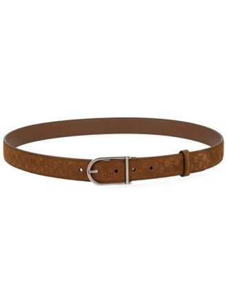 Gucci Brown Logo Buckle Belt