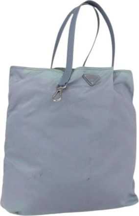 Prada Pre-owned Tote Bags, female, Blue, Size: ONE SIZE Pre-owned Vintage Tote Bag
