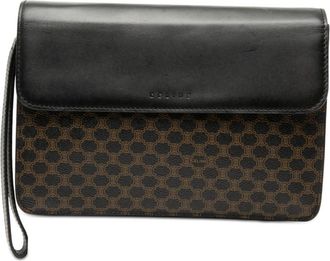 Celine Pre-owned Celine Macadam Coated Canvas and Leather Clutch Ladies 4QLNMSVCIPMIIBOW