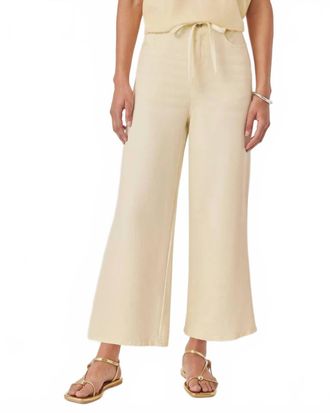 Splendid Lounge Wide Leg Crop Jeans In Honeysuckle