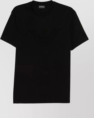 Emporio Armani logo cotton crew neck short sleeve t-shirt